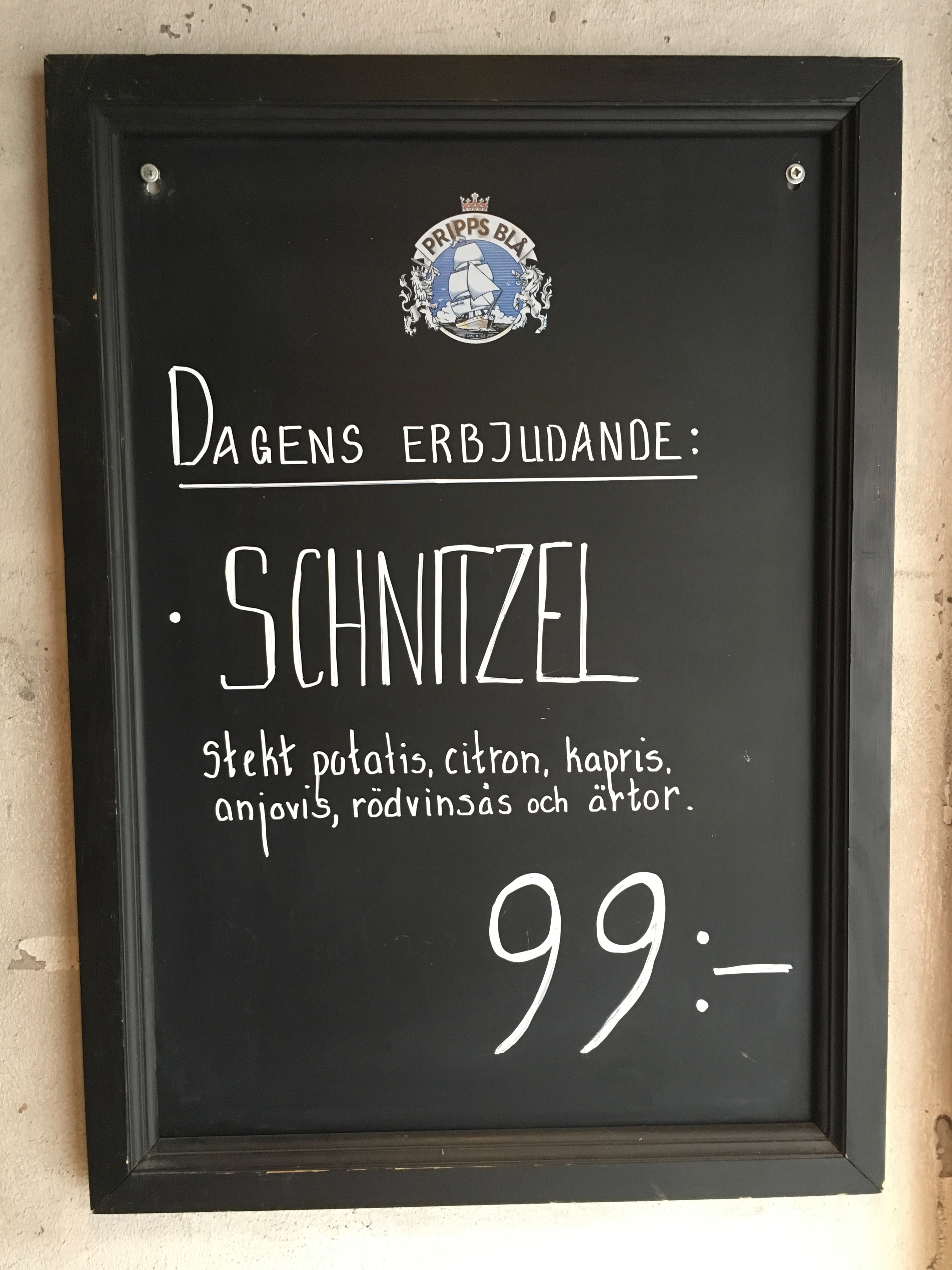 Erbjudande: Schnitzel